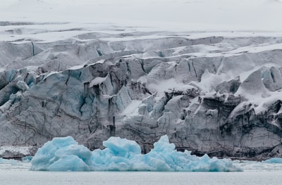 冰川冰的风景照片
